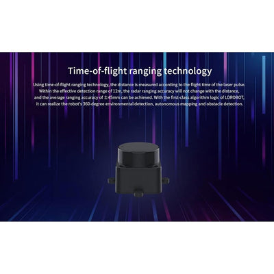 youyeetoo FHL-LD19 Lidar Sensor - 12Meter (39ft) 360° Ranging - Walnut Size, 30K lux Resistant - Pro