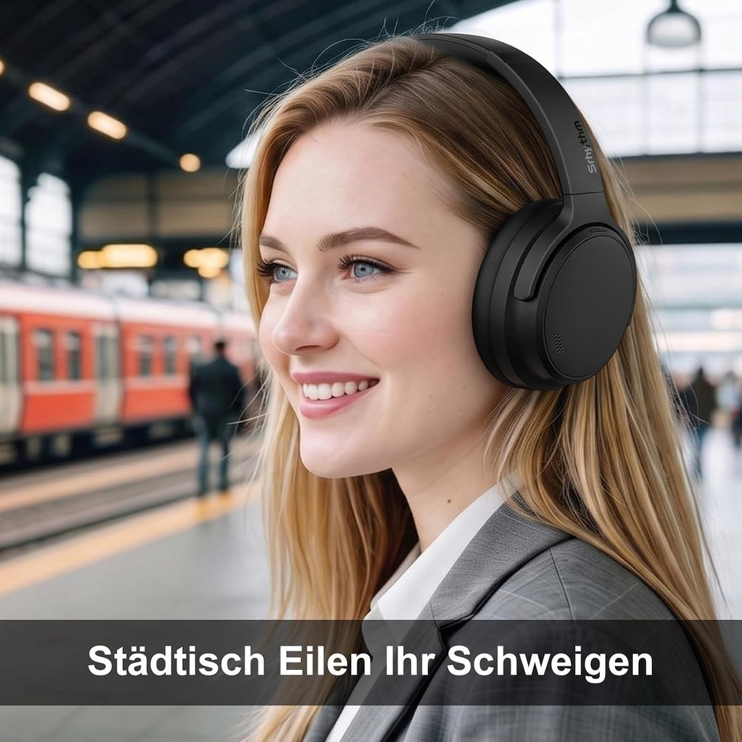Srhythm NiceComfort 35 (2. Generation) Hybrid-Kopfhörer mit Geräuschunterdrückung, Bluetooth 6.0, 5