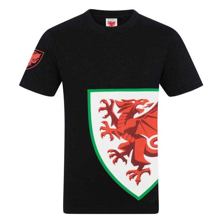 Wales FAW - Herren T-Shirt mit Grafik-Print - Offizielles Merchandise - Geschenk für Fussballfans 3X