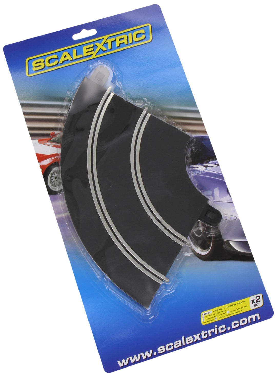 Radius-1-Haarnadelkurve, 90°, 2 Stück, Schwarz Radius 1 Hairpin Curve 90° x 2, Radius 1 Hairpin Curv