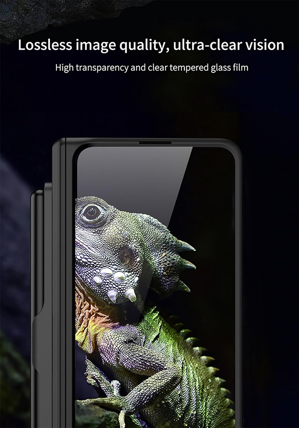 CeeEee Hülle für Samsung Galaxy Z Fold 5 5g Case 360 Grad Vollschutz Built in Bildschirm Schutz Hand
