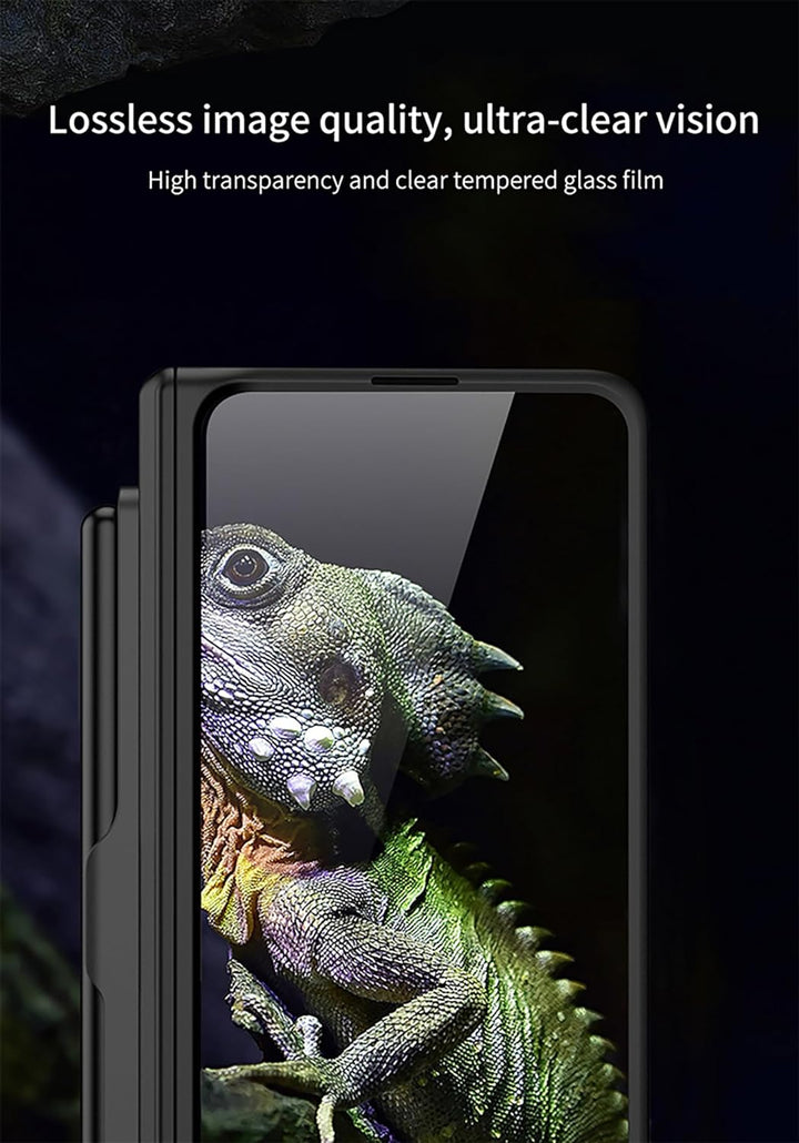 CeeEee Hülle für Samsung Galaxy Z Fold 5 5g Case 360 Grad Vollschutz Built in Bildschirm Schutz Hand