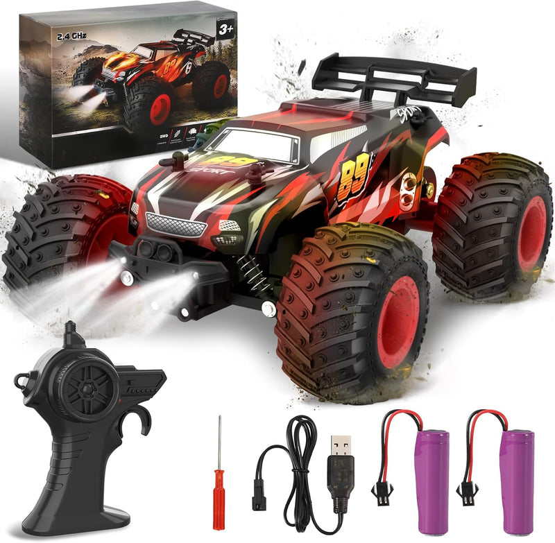 Fivejoy Ferngesteuertes Auto ab 3 4 5 6 7 8 Jahre, 20KM/H RC Auto Off-Road, 2WD All Terrain 2.4GHz R