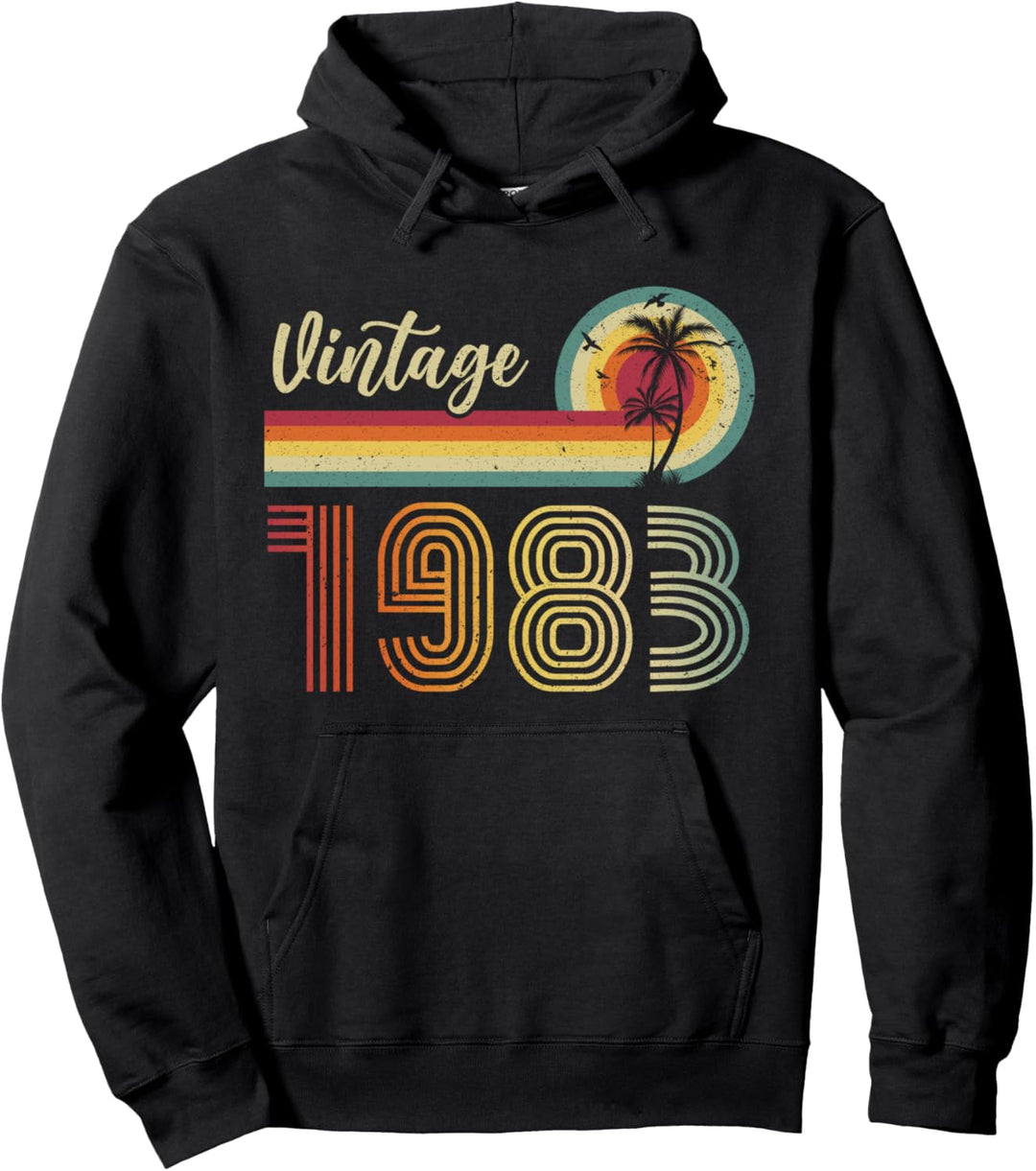 Retro Vintage 1983 Limited Edition Geburtstag 1983 Männer Frau Pullover Hoodie