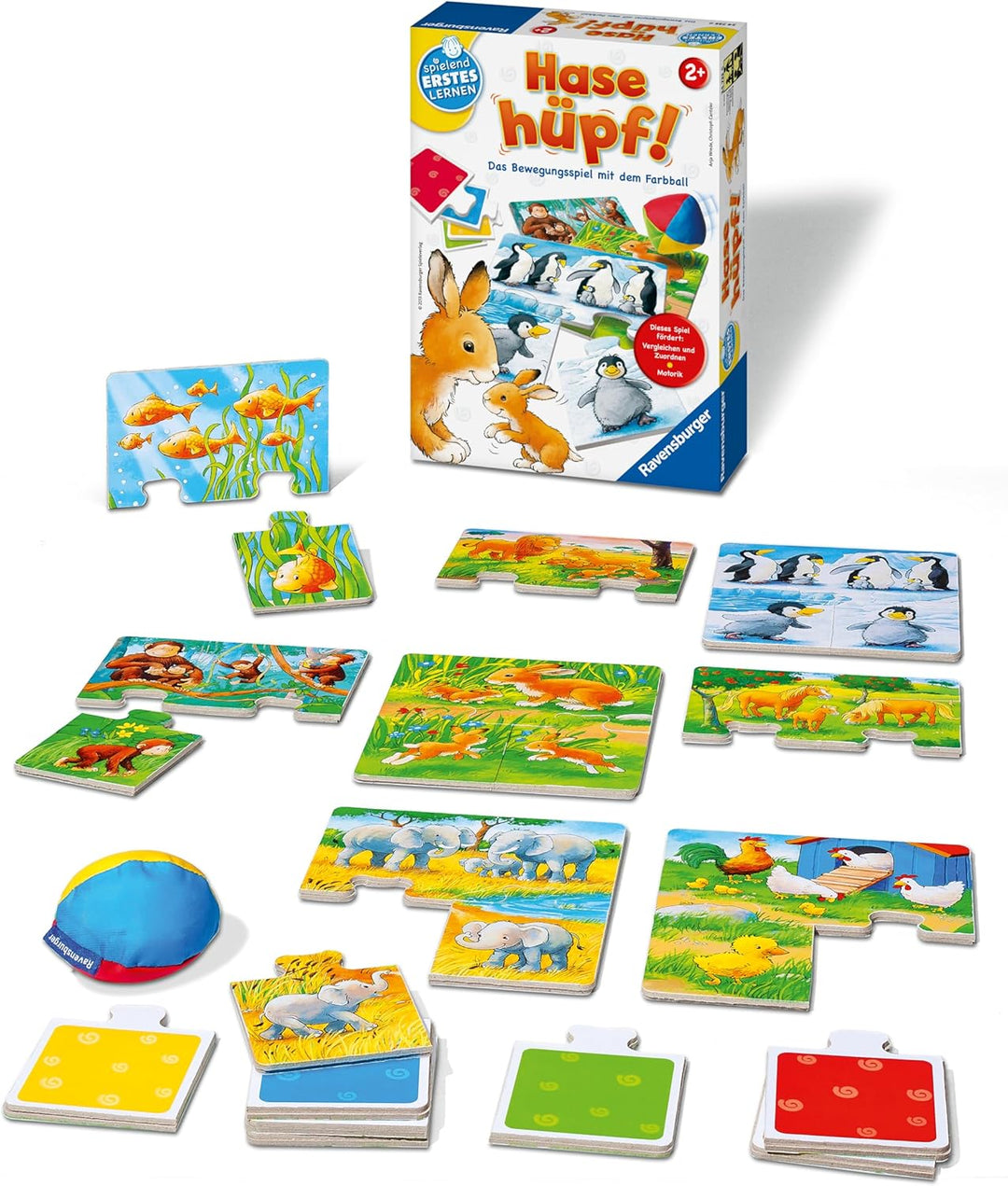 Ravensburger 24735 - Hase hüpf! - Bewegungsspiel für die Kleinen - Spiel für Kinder ab 2 Jahren, Spi