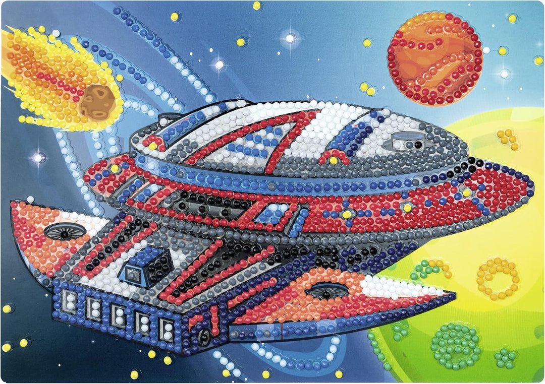 Ursus 43510004 - Diamond Painting Creative Set "Galaxy", Bastel-Set für Kinder zum kreativen Gestalt