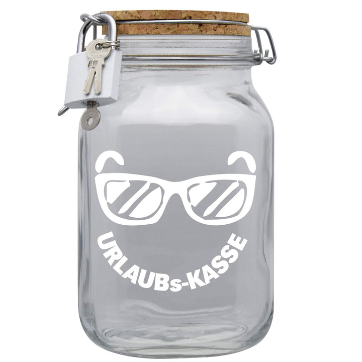 Spardose Urlaubskasse Geld Geschenk Idee Transparent XL