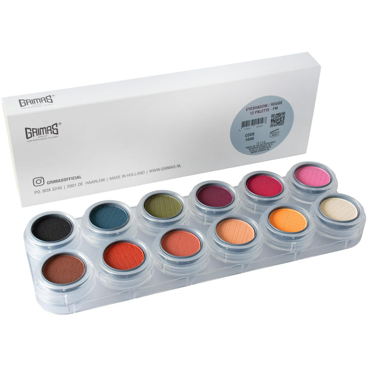 Rouge/Lidschattenpalette FM mit 12 Farben, FM