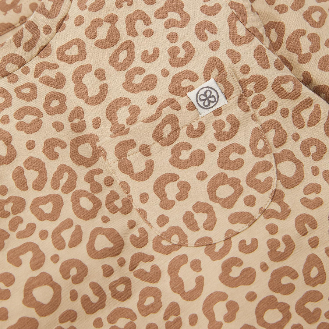 Cloby CBY-LS6-LPB Long Sleeve Shirt/Langarmshirt mit UV-Schutz (UPF 50+) - Leopard braun (Gr. 6-12 M