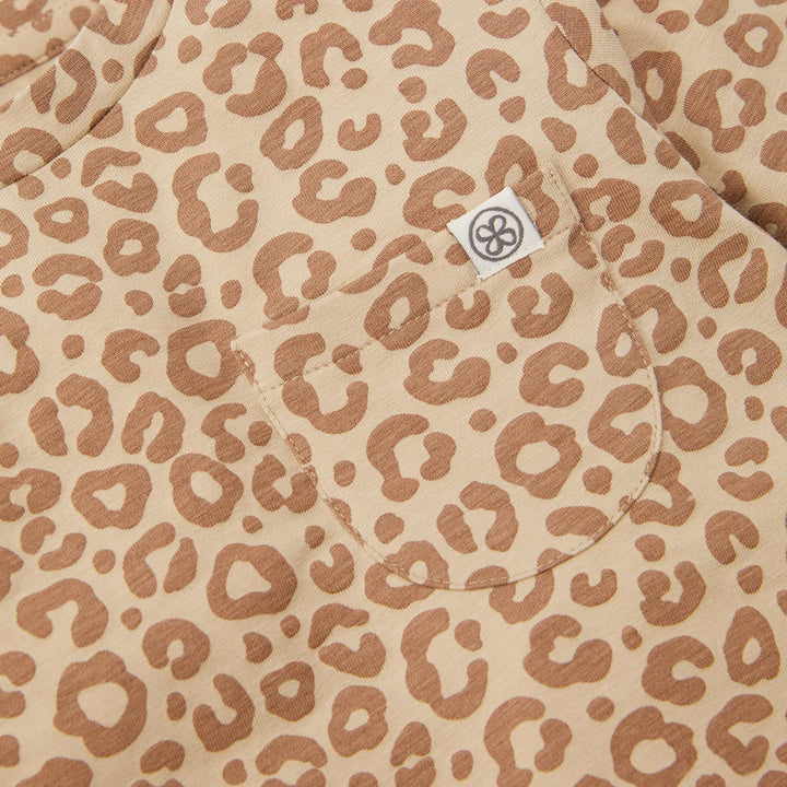 Cloby CBY-LS6-LPB Long Sleeve Shirt/Langarmshirt mit UV-Schutz (UPF 50+) - Leopard braun (Gr. 6-12 M