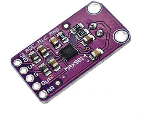 5 Stück MAX9814 Mikrofonverstärkerplatinenmodul Auto Gain Control AGC Elektret
