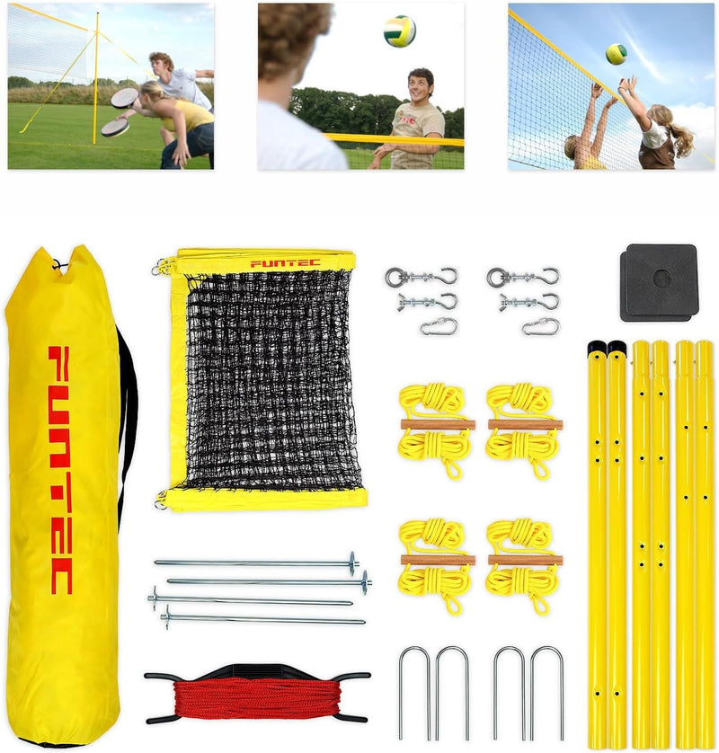 Funtec Fun Sports Set - Beachvolleyball- und Multisport-Set