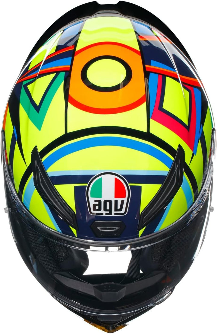 AGV K1 S Soleluna 2017 Integralhelm (gelb/blau/rot) XL (61), XL (61)