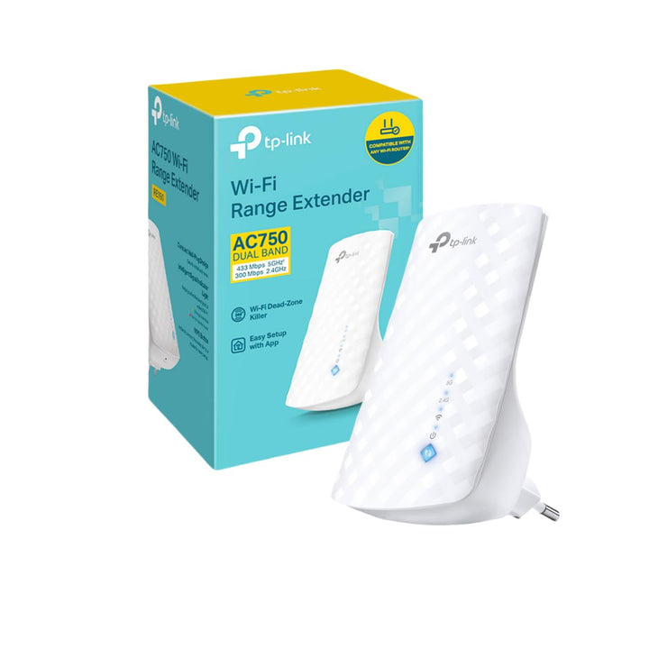 TP-Link RE190 AC750 WLAN-Repeater, 433 Mbps 5 GHz, Weiss Neue Version, Neue Version