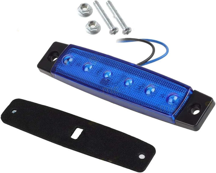 KYYET LED-Seitenmarkierungsleuchten, 6 LEDs, 2835 SMD, für LKW, Anhänger, Wohnmobil, Pickup, Traktor