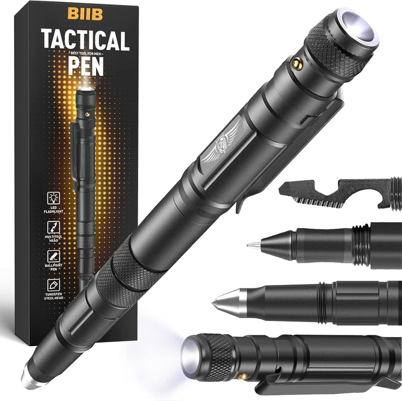 BIIB Geschenke für Männer, Multitool Pen mit LED, Gadgets für Männer Geschenke Weihnachten, Weihnach