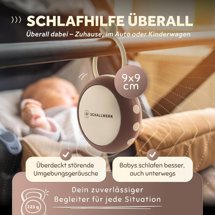Schallwerk® White Noise Machine Baby – Einschlafhilfe für Babys & Erwachsene mit weissem Rauschen, N
