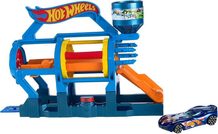 Hot Wheels Ausklappspielset Turbo-Waschanlage