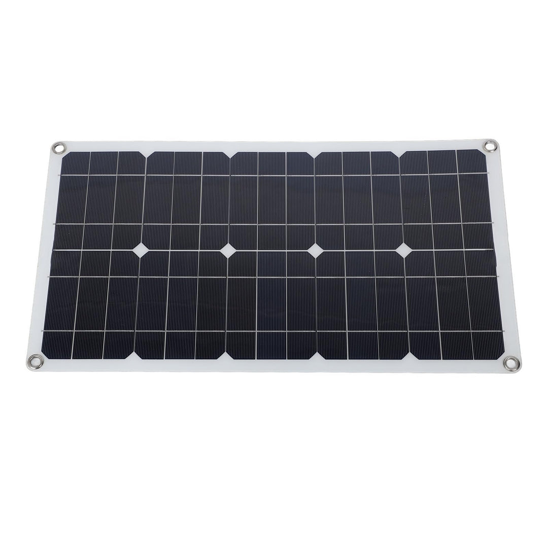 100 Watt Solarpanel Kit, IP67 Wasserdichtes Solarpanel Ladegerät mit 12V 24V 20A Controller, 2 Haken