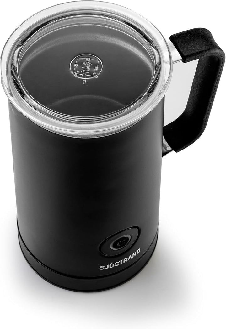 Sjöstrand Coffee Elektrischer Milchaufschäumer - Edelstahl, Für Heisse & Kalte Milch, Antihaftbeschi