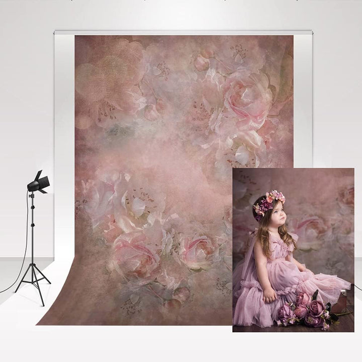 Kate Foto Hintergrund 5x7ft/1.5x2.2m Strukturierte Abstrakte Blumen Fotografie Kulisse Blumenporträt
