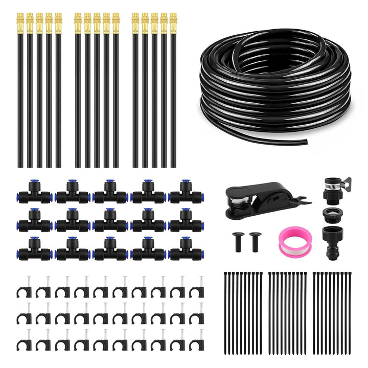 BewässerungsSystem Garten - Bewässerung Set mit 20m Bewässerungsschlauch und 20cm Verstellbare Bewäs