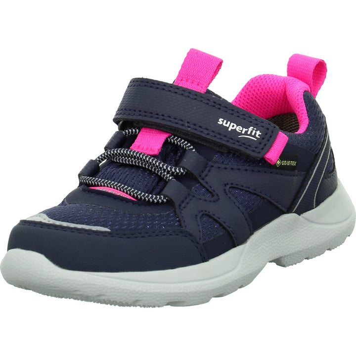 Superfit Mädchen Rush Gore-tex Sneaker 23 EU Blau Pink 8020, 23 EU Blau Pink 8020