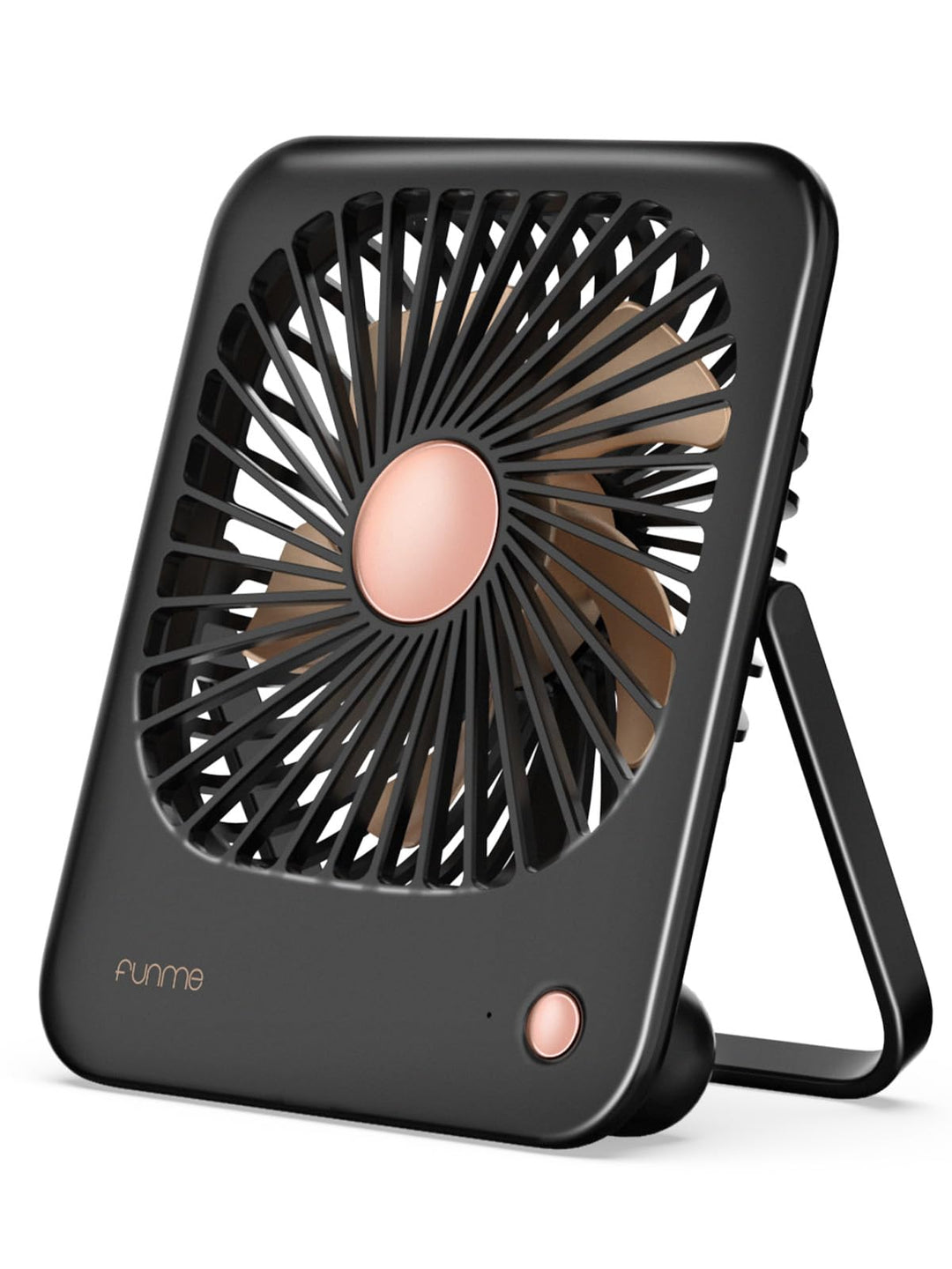 Funme Tischventilator Batterie 3000mAh für Frauen mit [Geschenkset] 180°/ 3 Geschwindigkeiten/Tragba