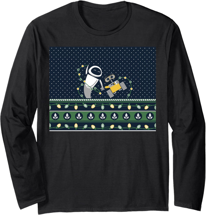 Disney Pixar Wall-E Eve Light Ugly Weihnachten Sweater Langarmshirt