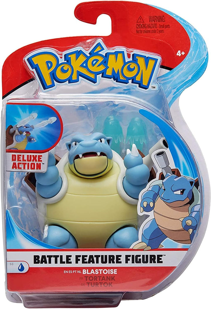 Pokémon Pokemon Figur Turtok Blastoise – 11,4 cm Figur - Neueste Welle 2021 - Offiziell Lizenziert P