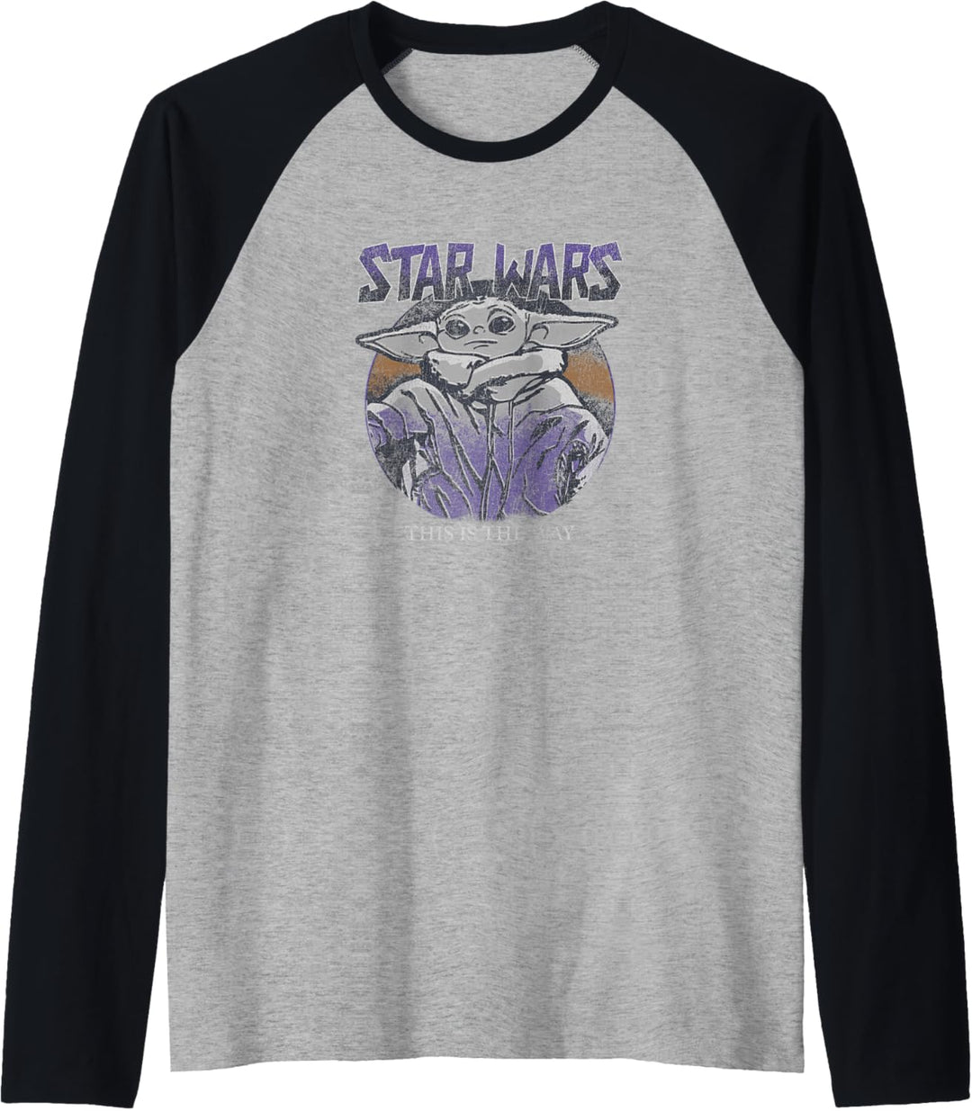 Star Wars: The Mandalorian The Child Purple Hue Portrait Raglan