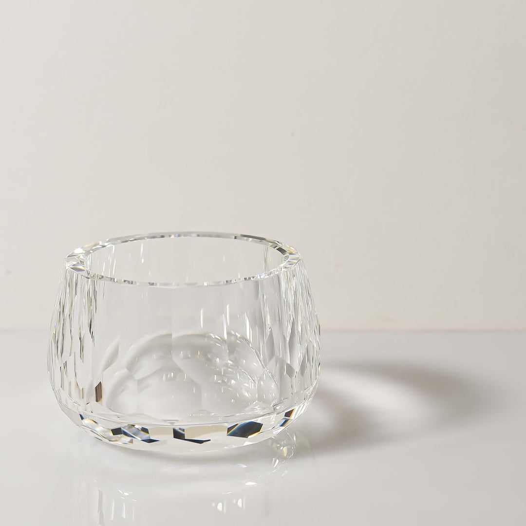 Dekoratives Kristalllagerbox, Eleganter Glas-Süssigkeitenschale für Schmuck, Ringe, Süssigkeiten & k