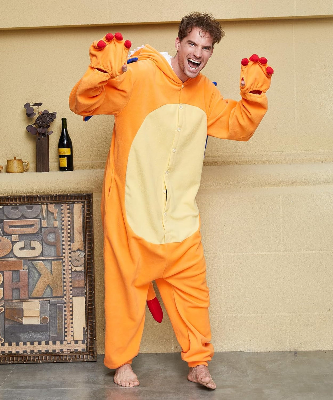 Dodheah Drache Onesie Erwachsene Tier Cosplay Kostüm Anime Cartoon Jumpsuit Weihnachten Halloween Py