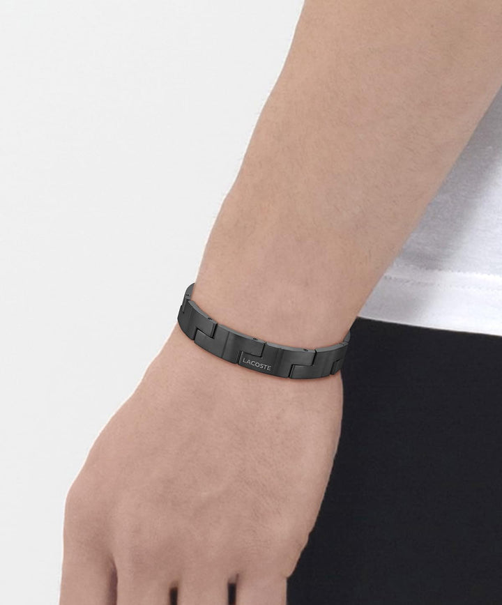 Lacoste Armband mit Knebelverschluss für Herren Kollektion Black, Black