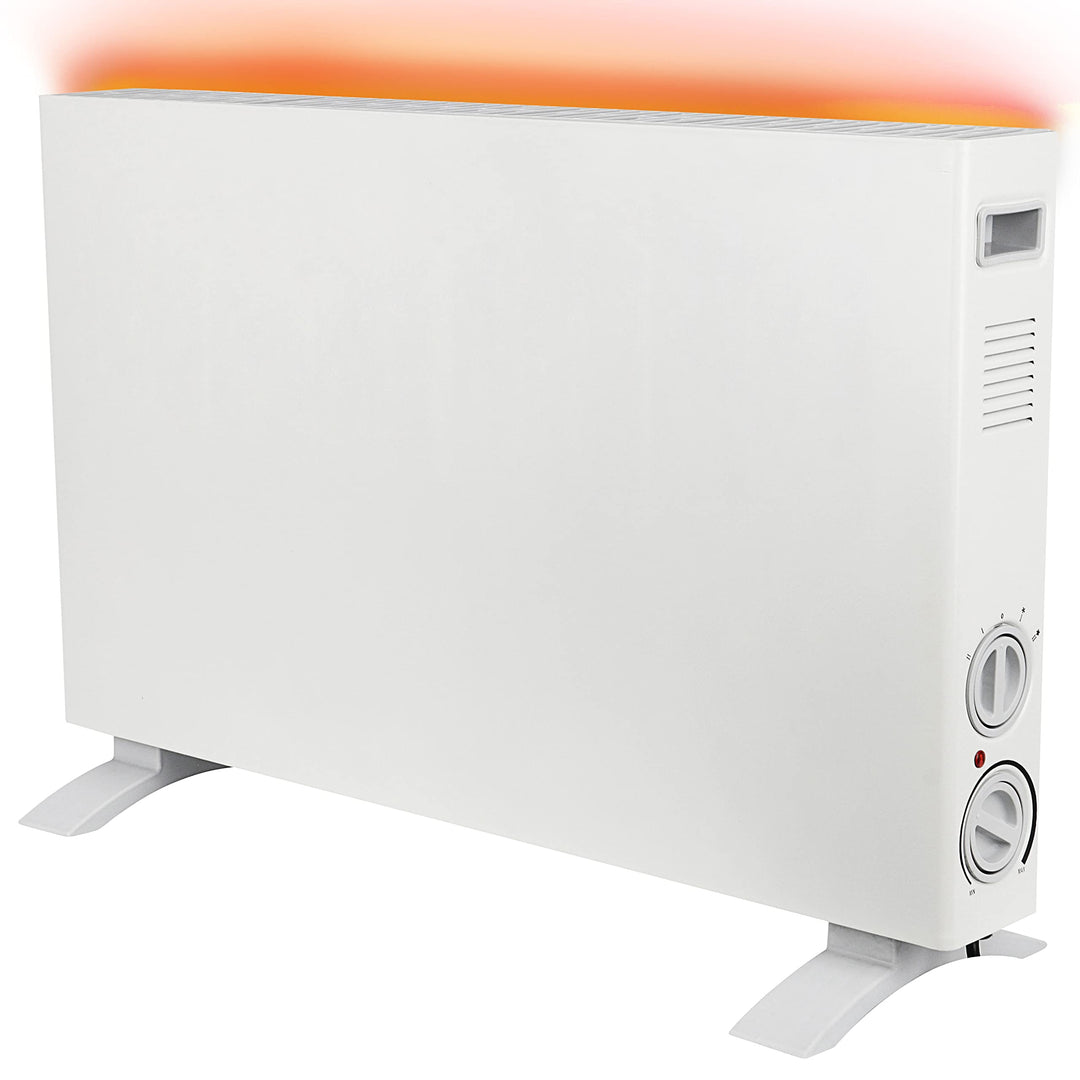 Elektroheizung energiesparend| Konvektor Heizung 1250/2000 Watt | Abschaltautomatik Frostwächter Übe