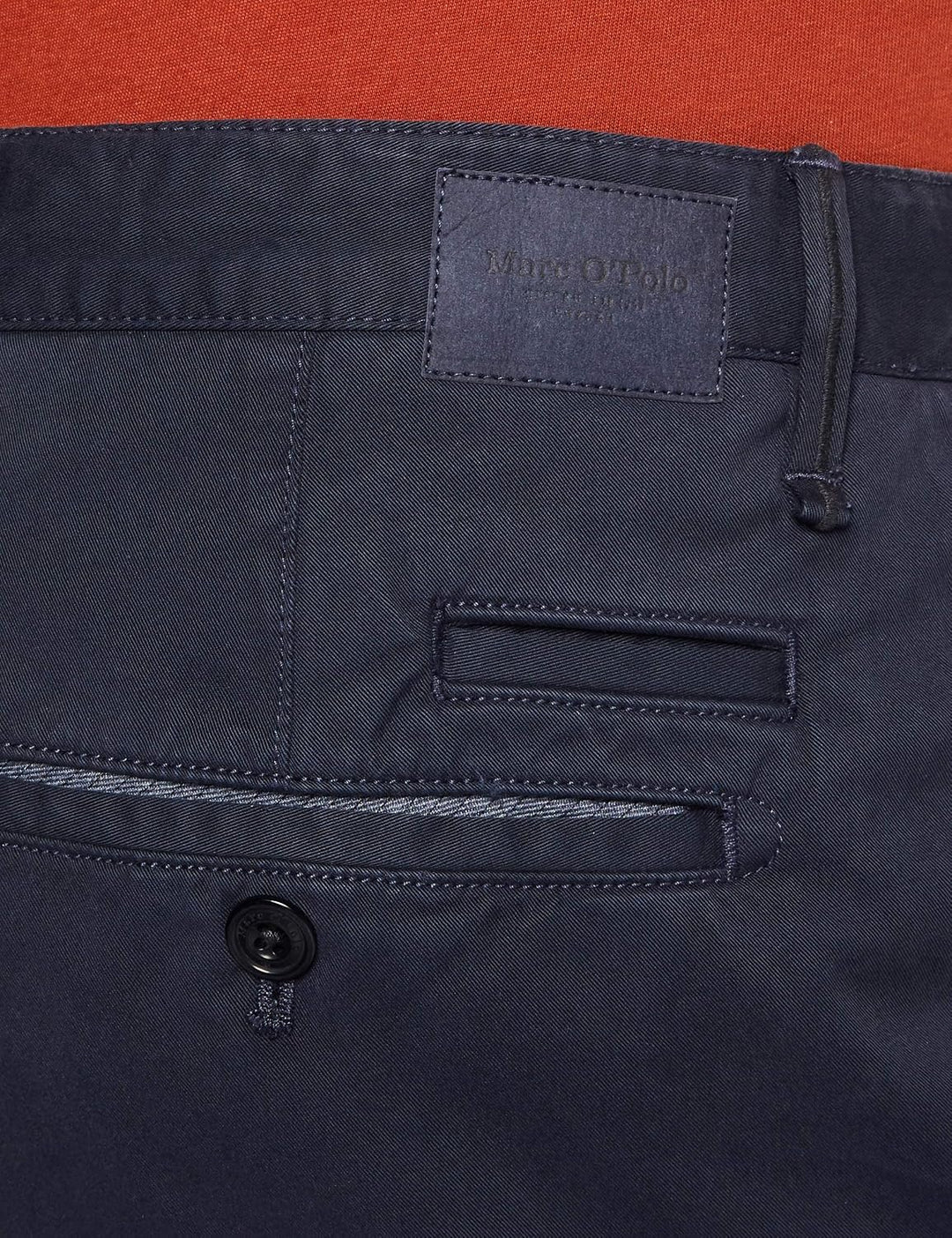 Marc OߴPolo Herren Chinohose mit Stretch-Anteil Slim Fit 32W / 30L Blau, 32W / 30L Blau