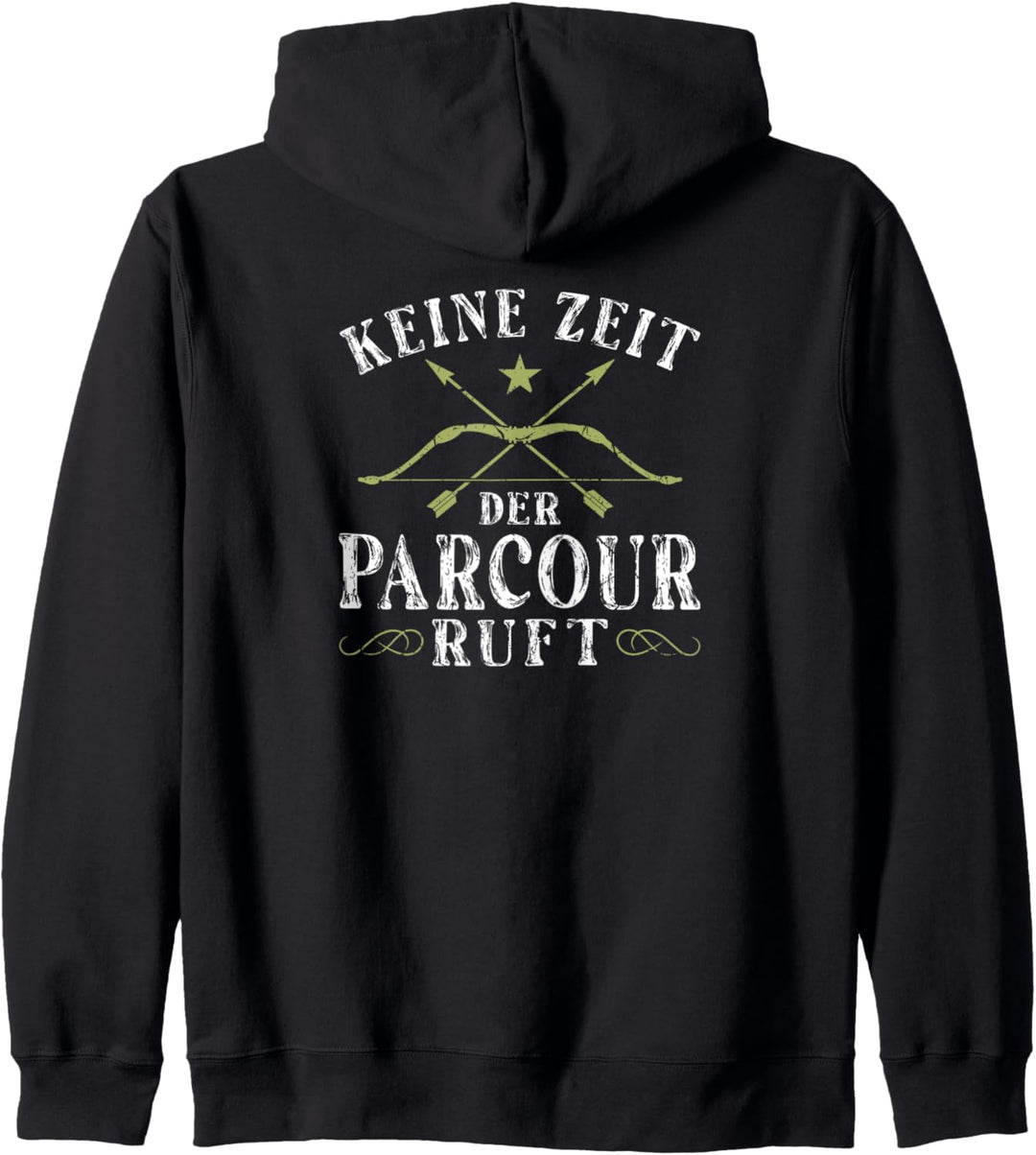 Bogensport Parcour Bogenschiessen Bogenschütze Kapuzenjacke