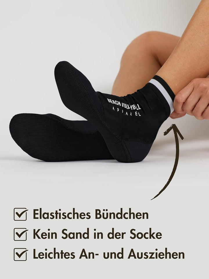 Momevo Beachmates Beachvolleyball Socken - schützende Beachsocken aus Neopren und Elasthan - idealer