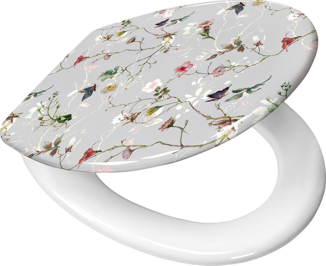 Kleine Wolke WC-Sitz Flores mit Absenkautomatik, Farbe: Multicolor, Material: Duroplast, Grösse: 37x