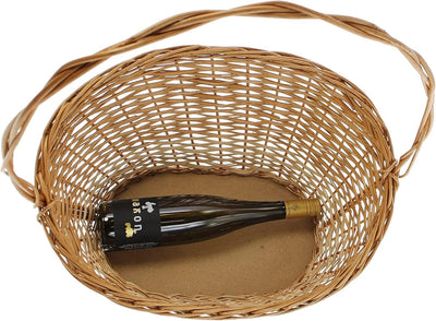 Präsentkorb "Natur" aus Weide in 3 Grössen, Geschenkkorb leer, Henkelkorb, Weidenkorb, Buffetkorb au