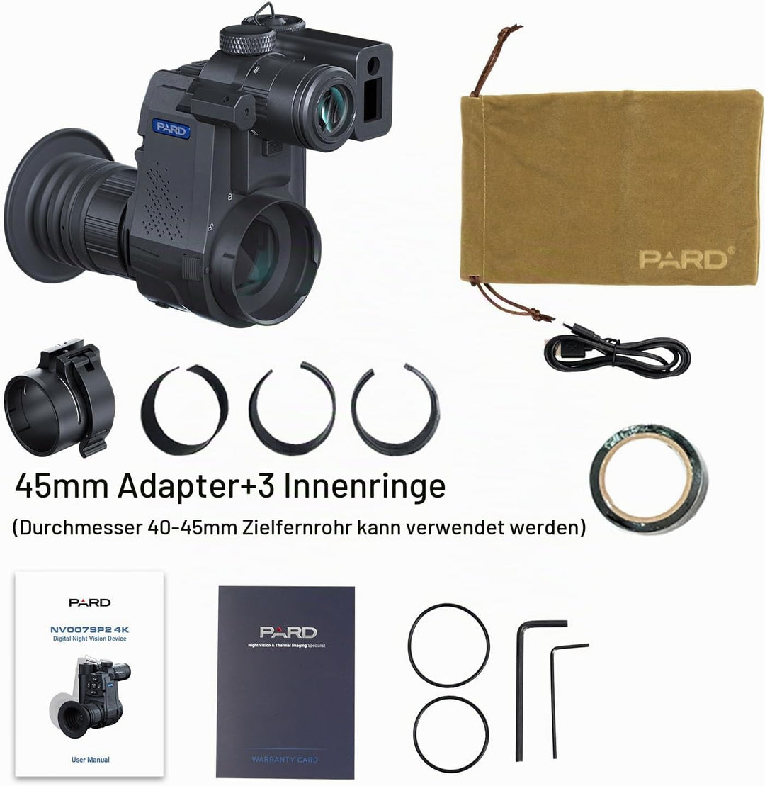 PARD Nachtsicht Monokular, Nachtsichtbrille mit IR 850 nm und 940 nm, Bildaufzeichnung und Videowied