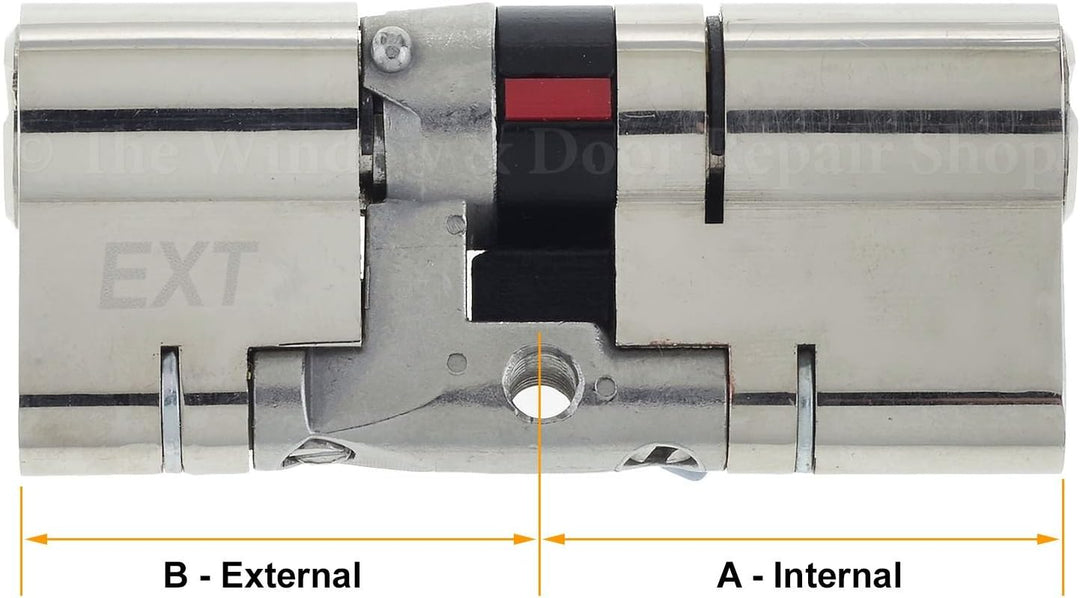 Yale P-YS3-3535B Euro-Zylinder mit 3 Sternen, B-YS3-4050N Doppel (verpackt) 40:50 (90mm)