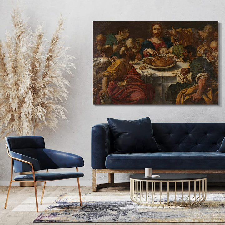 Printed Paintings Leinwand (80x60cm): Bartolomeo Schedoni - Das letzte Abendmahl 80x60 cm, 80x60 cm