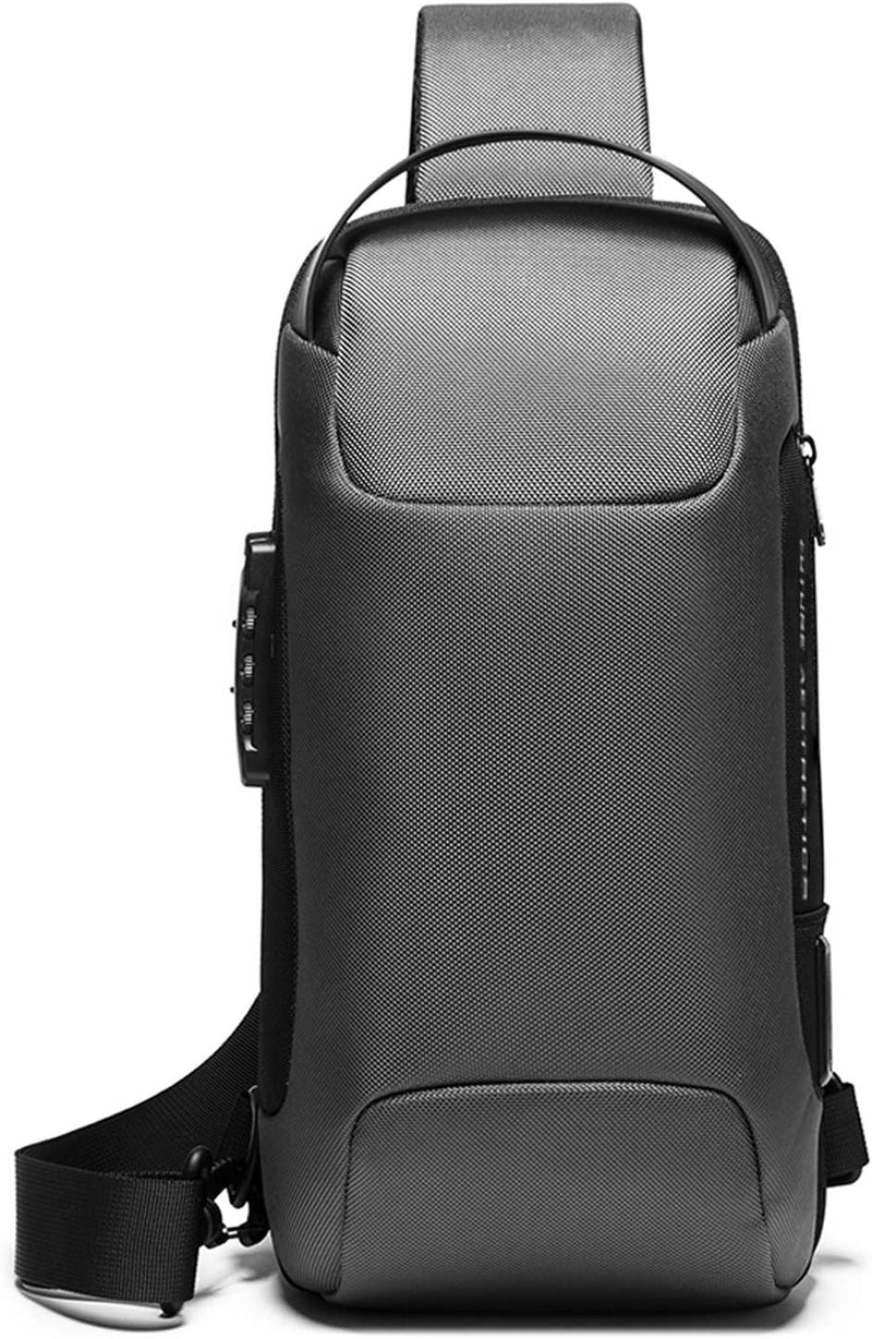 FANDARE Brusttasche Sling Rucksack Daypacks mit USB für Herren Damen Schultertasche Grosse Kapazität