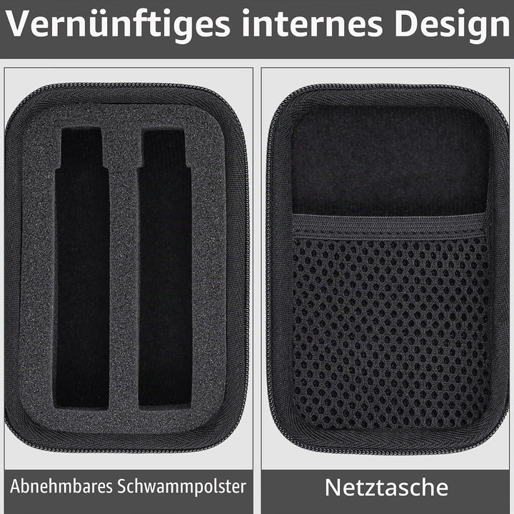 co2CREA Harte Reiseschutzhülle Etui Tasche für Xvive P3 P3D Wireless XLR Bluetooth-Empfänger System