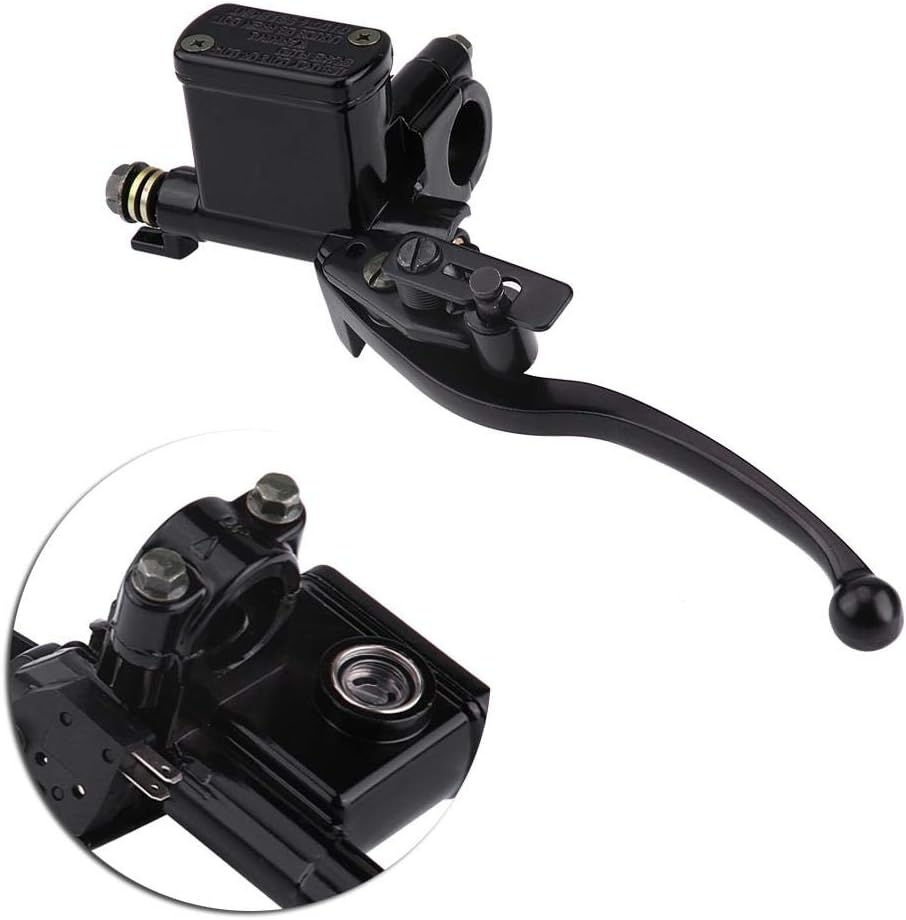 Motorrad Bremshebel Pumpe 7/8 "22mm Motorrad Aluminiumlegierung Vorne Links Hauptbremszylinder für 5