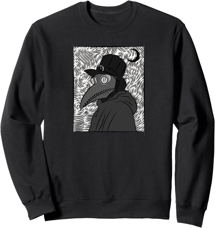 Plague doctor mask - Grunge Gothic Moon Occult gogh style Sweatshirt