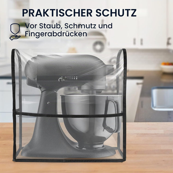 kwmobile TPU Hülle transparent kompatibel mit KitchenAid 4,3-4,8 Liter - mit 3 Fächern - Küchenmasch