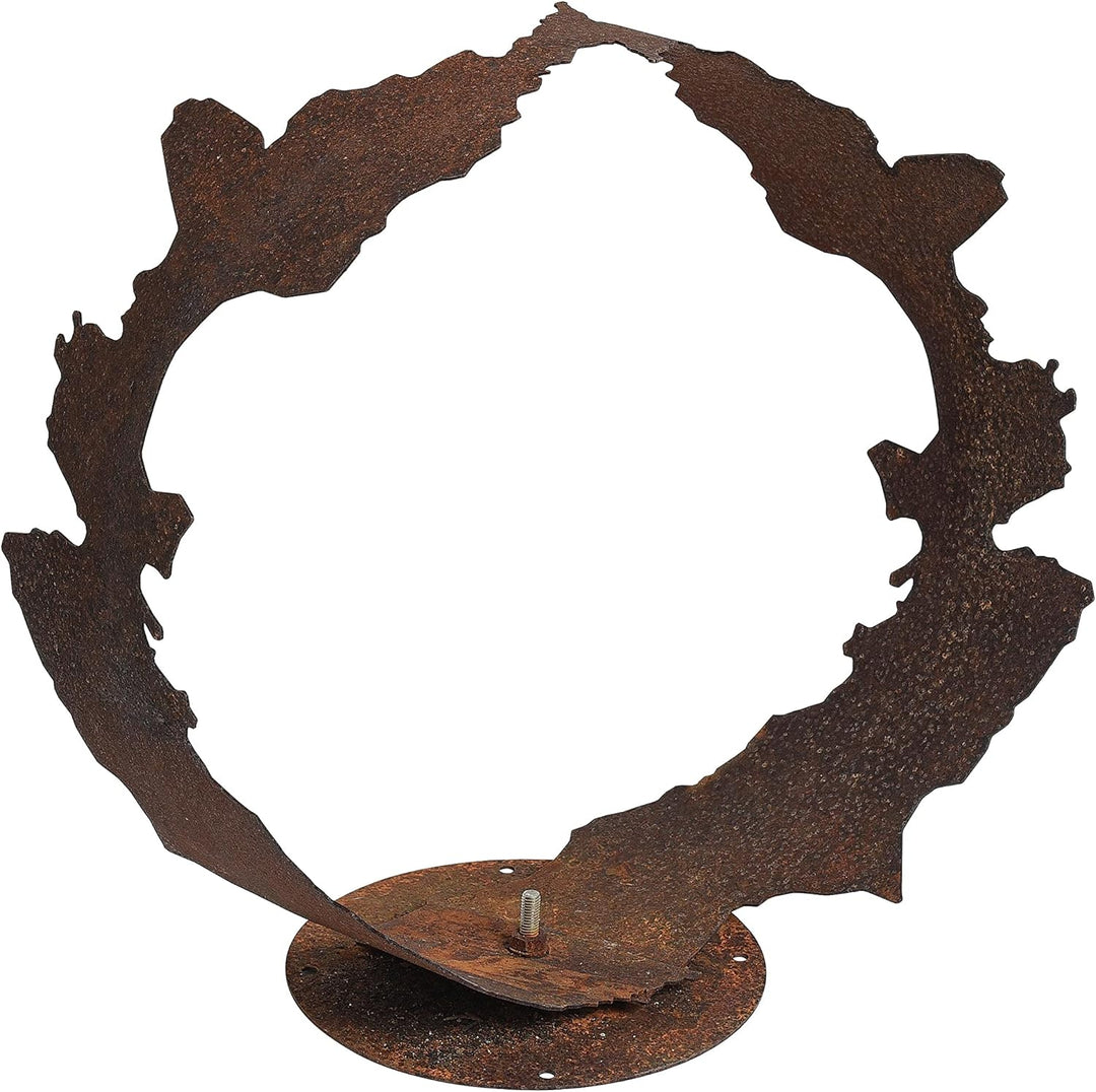 ESTEXO Dekofigur Gartendeko Edelrost Skulptur Gartenskulptur Rost Figur Dekoration Deko 38 cm, 38 cm