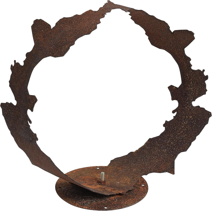 ESTEXO Dekofigur Gartendeko Edelrost Skulptur Gartenskulptur Rost Figur Dekoration Deko 38 cm, 38 cm